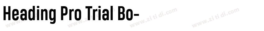 Heading Pro Trial Bo字体转换